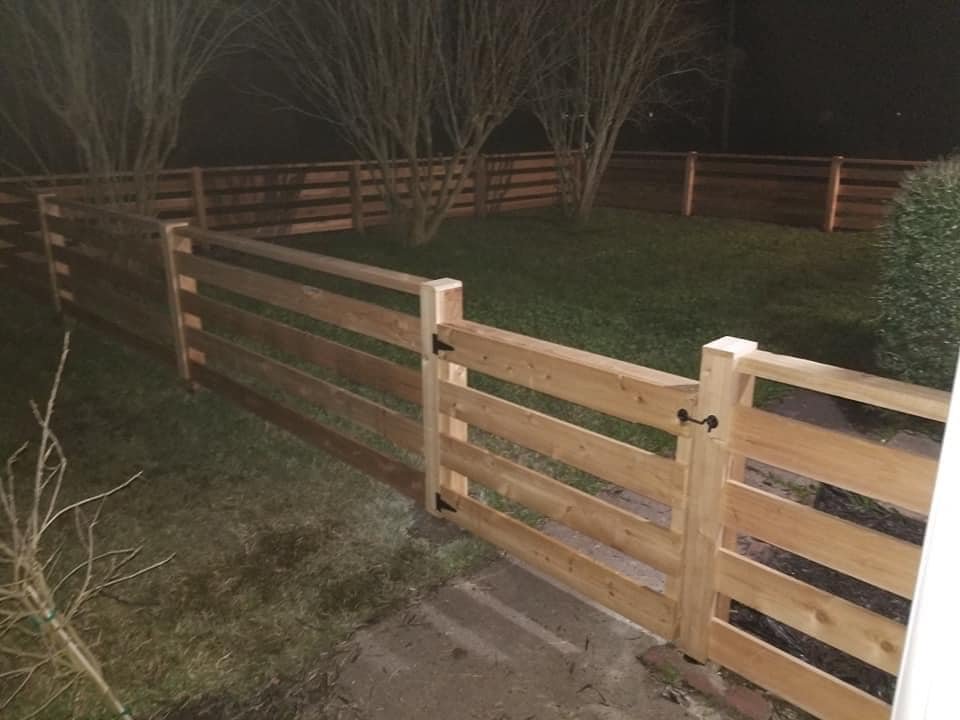 ranch style fence