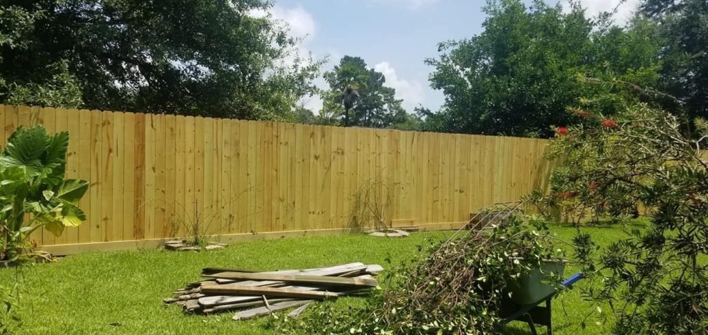 finished fence job