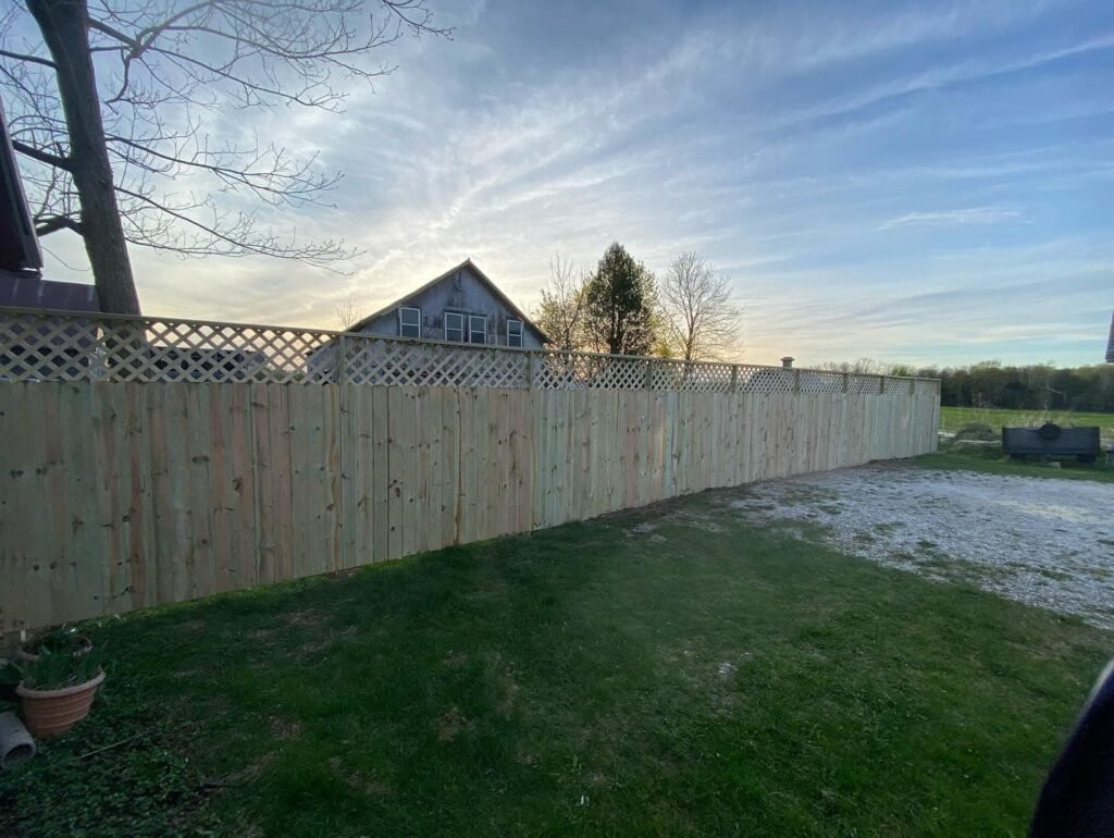 beautiful fence with lattice