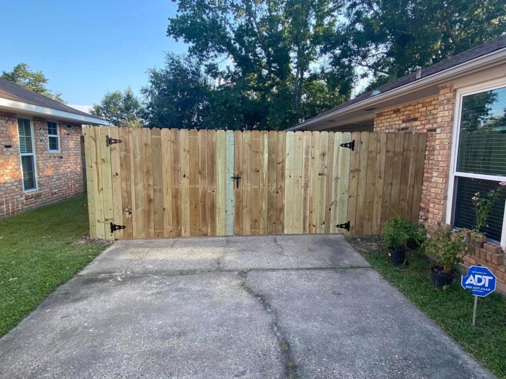 View of gate from the front