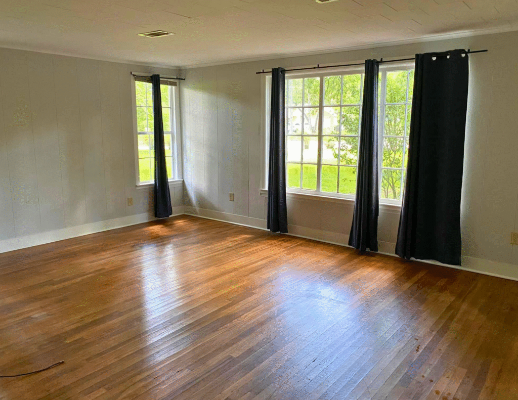walls, tall ceilings, and trim