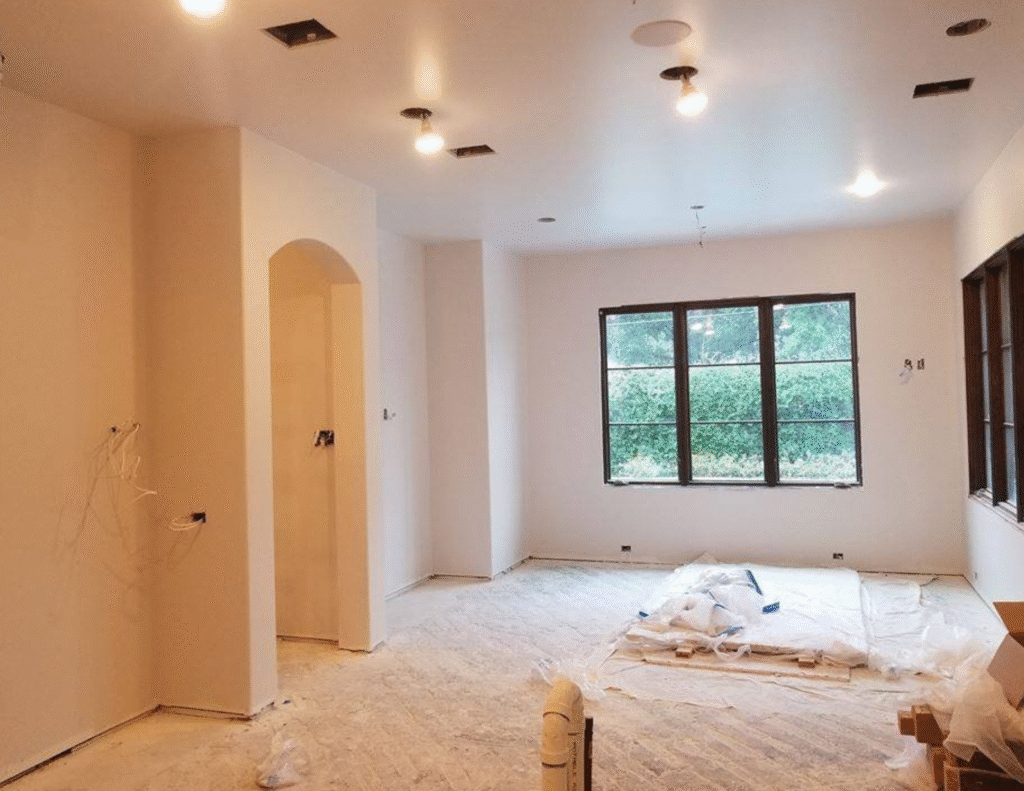 New construction paint job