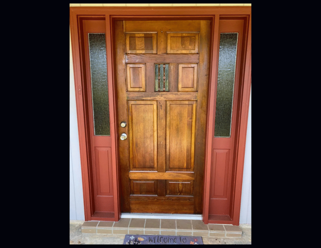 staining and spraying (2)